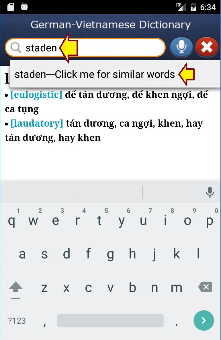 German-Vietnamese Dictionary | Indus Appstore | Screenshot