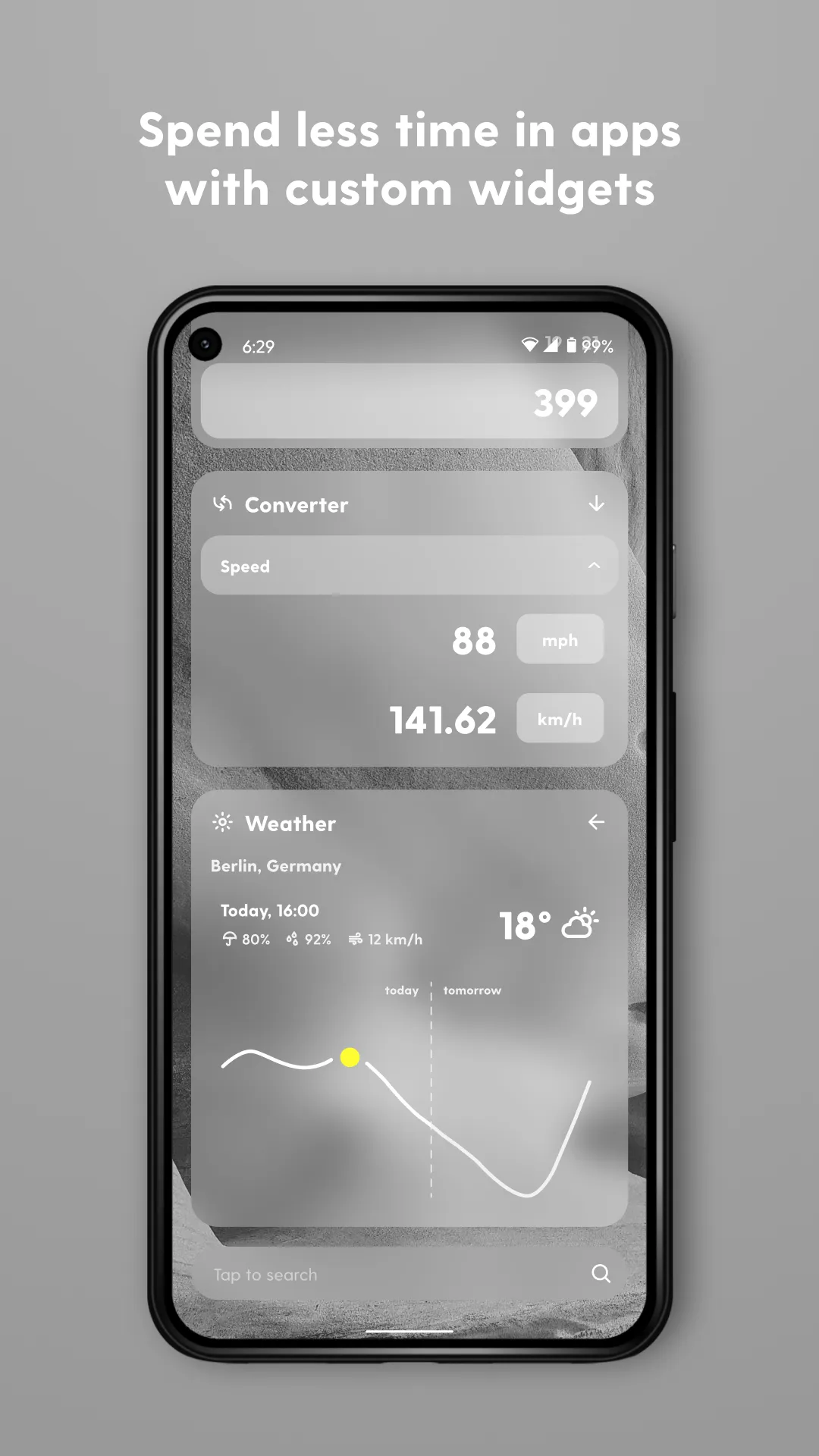 Ratio: Productivity Homescreen | Indus Appstore | Screenshot