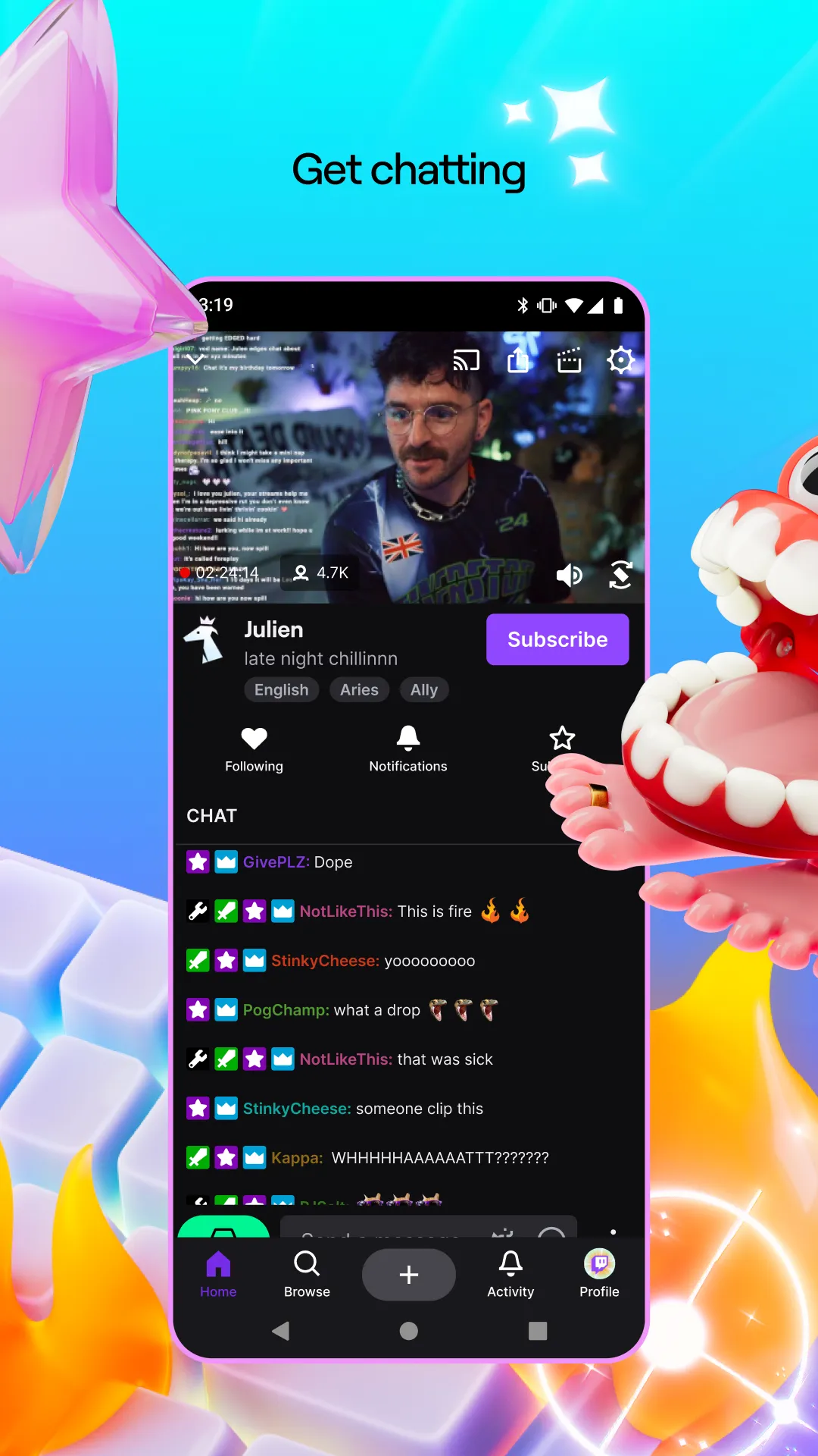 Twitch: Live Streaming | Indus Appstore | Screenshot