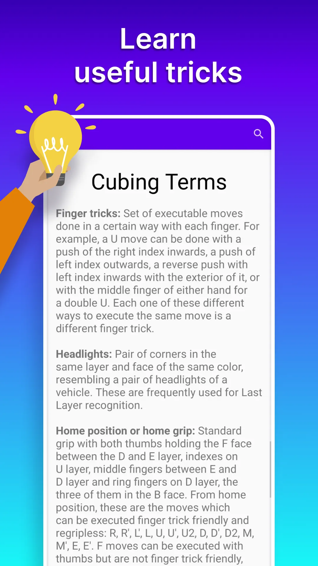 Cube Solver Algs 3x3 | Indus Appstore | Screenshot