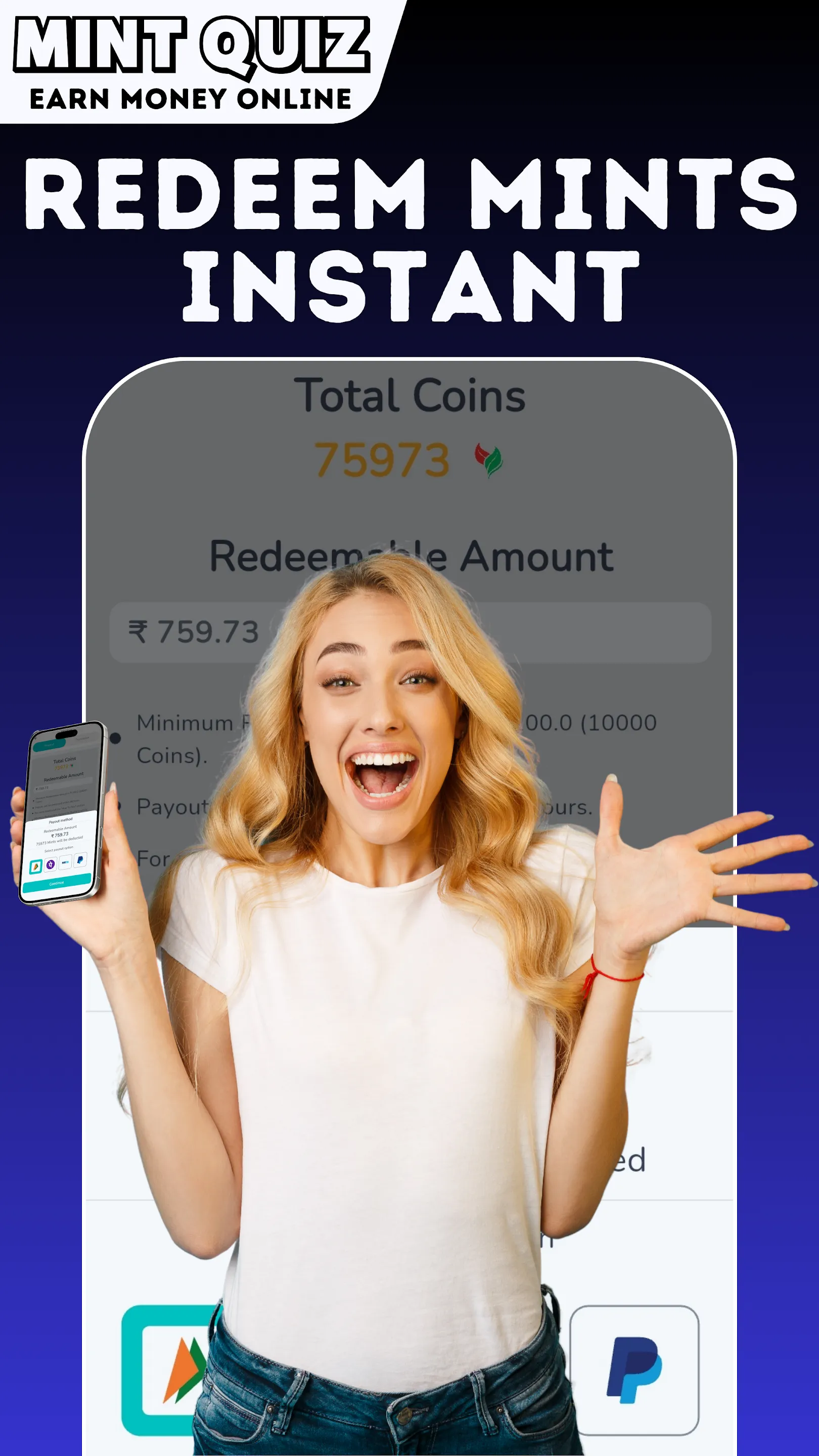 MintQuiz: Earn Money & Rewards | Indus Appstore | Screenshot