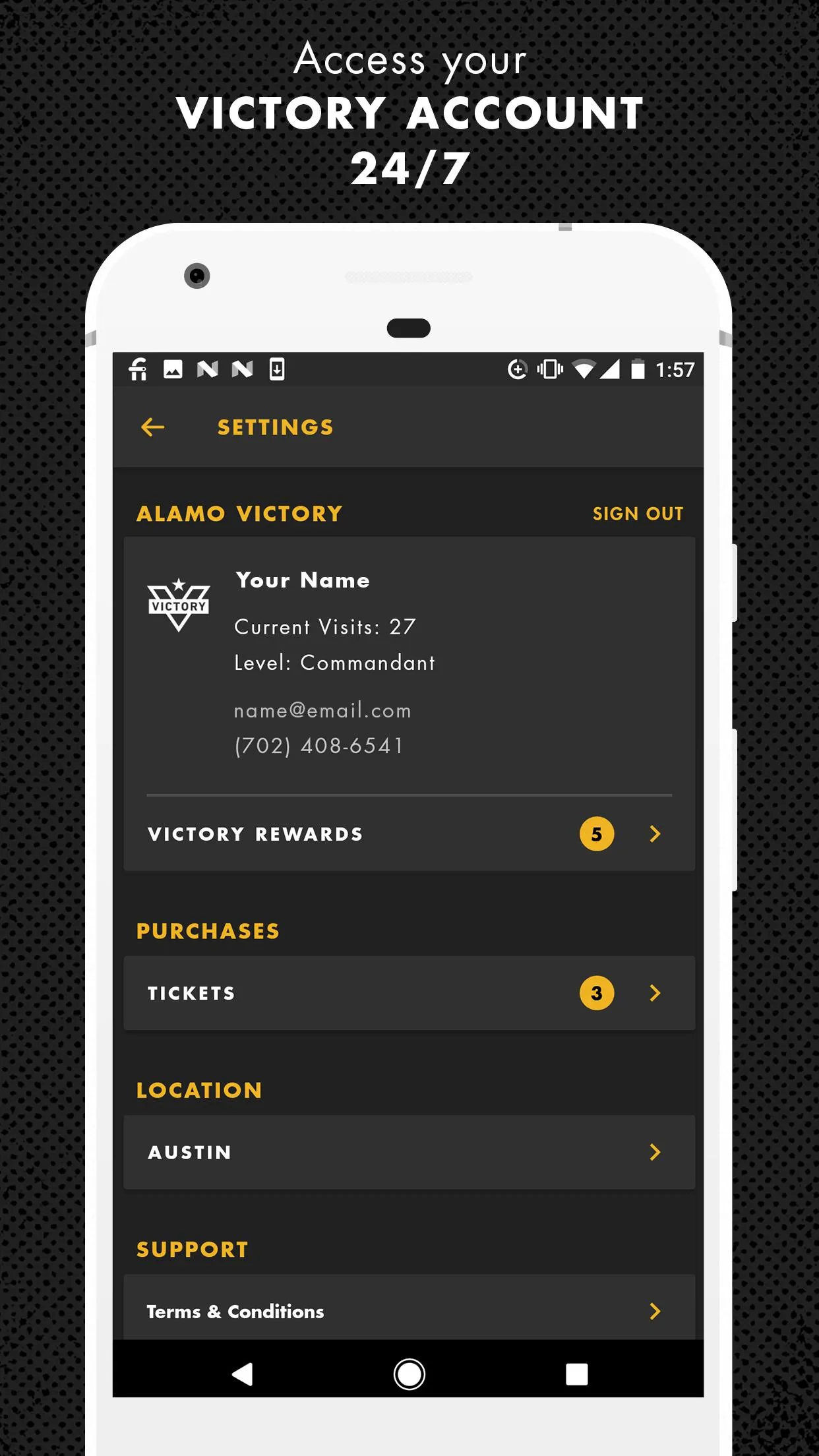 Alamo Drafthouse:Times+Tickets | Indus Appstore | Screenshot