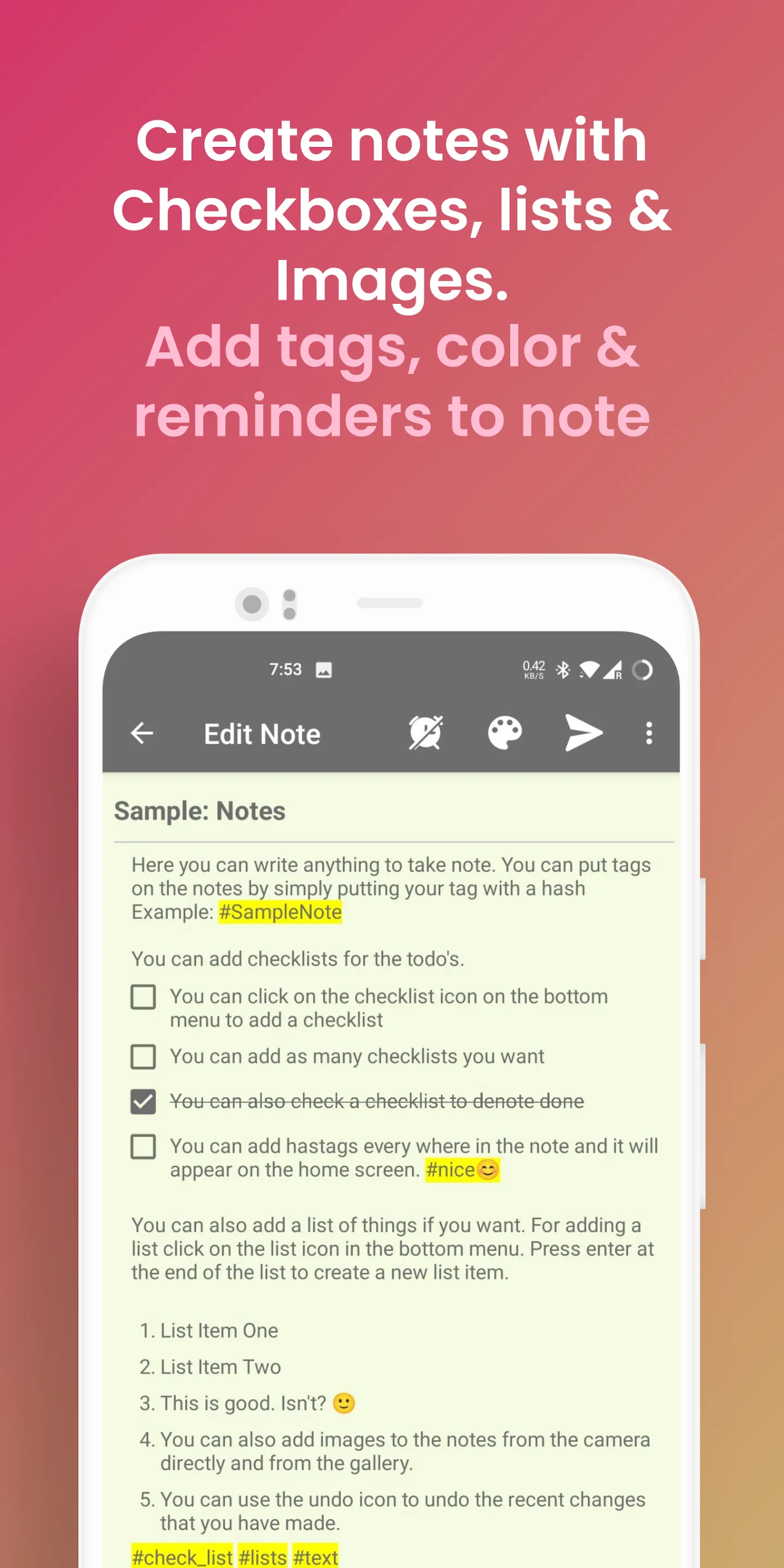 Notes | Indus Appstore | Screenshot