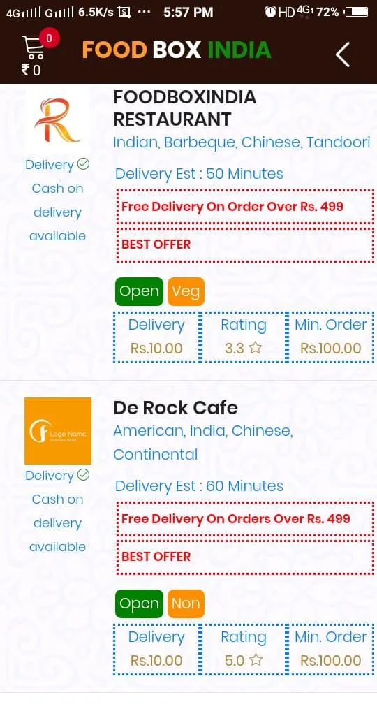 FoodBox India - Online Food Or | Indus Appstore | Screenshot