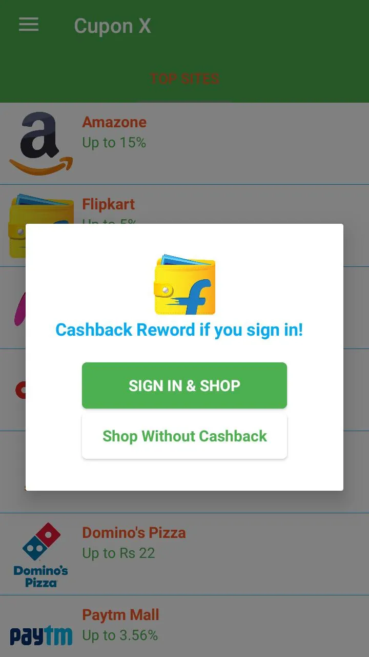 Cashback X: Shopping, Coupon & | Indus Appstore | Screenshot