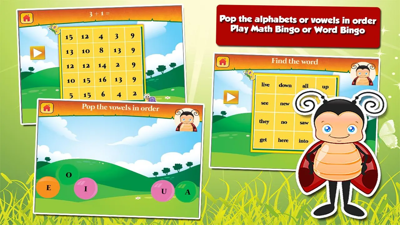 Grade 1 Learning Games: Bugs | Indus Appstore | Screenshot