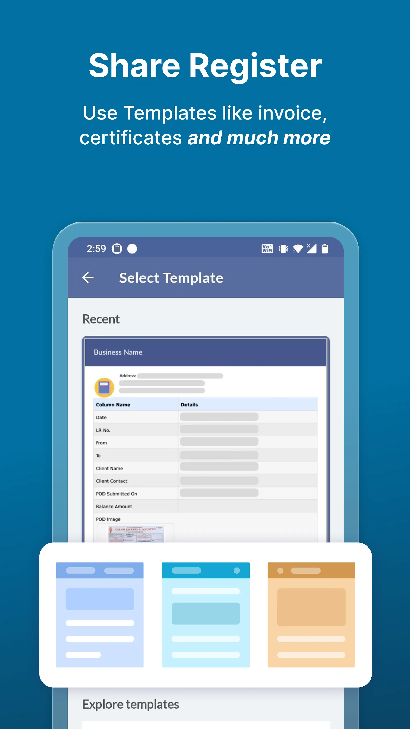Record Book Excel RegisterBook | Indus Appstore | Screenshot