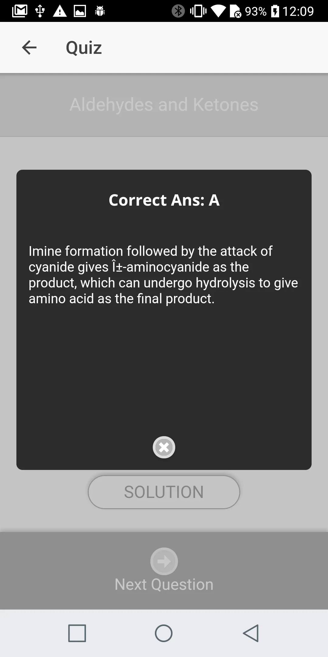 Organic Chemistry Challenge | Indus Appstore | Screenshot