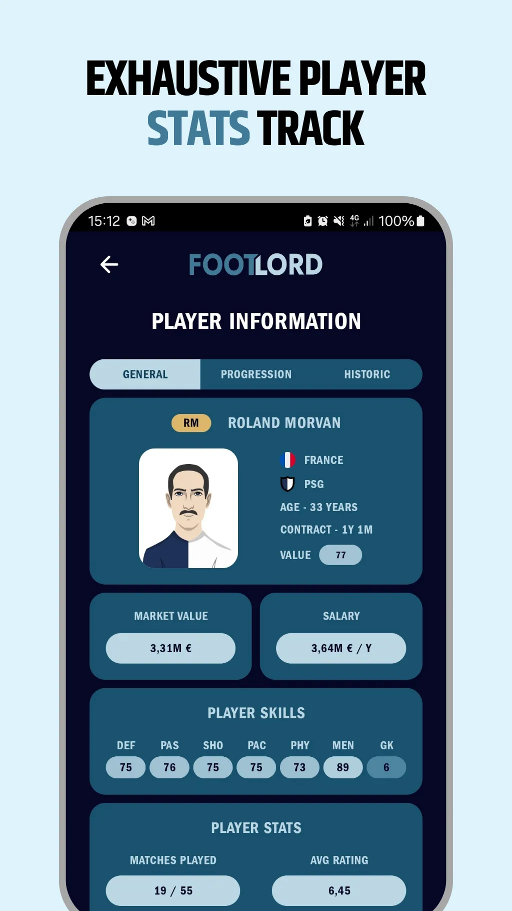 FootLord - Football Manager | Indus Appstore | Screenshot