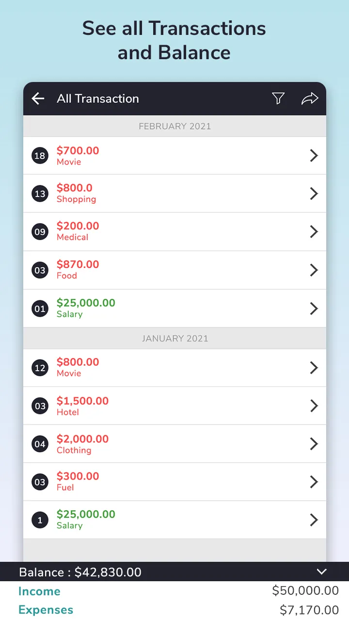 Expense Tracker: Money Manager | Indus Appstore | Screenshot