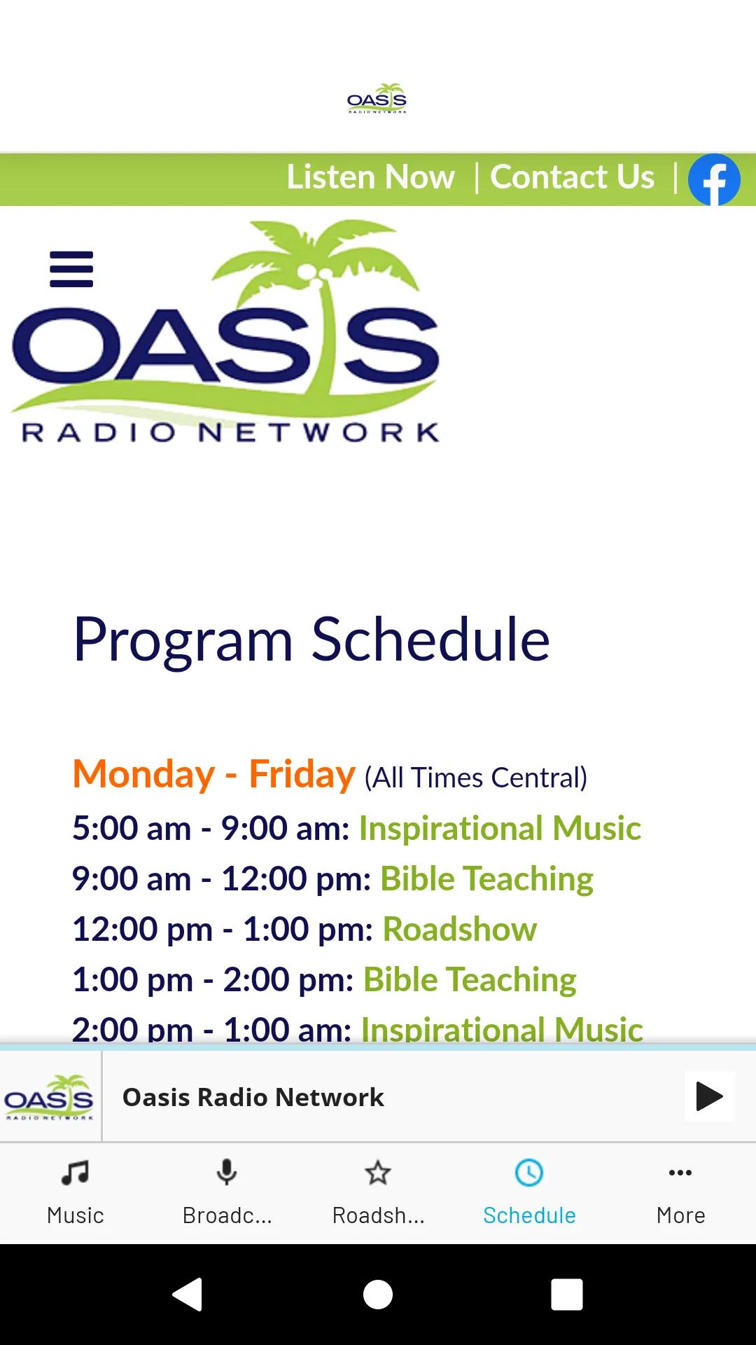 Oasis Radio Network | Indus Appstore | Screenshot