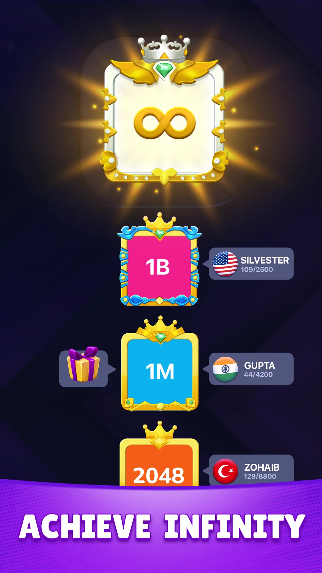 2244 King: Merge Number Game | Indus Appstore | Screenshot