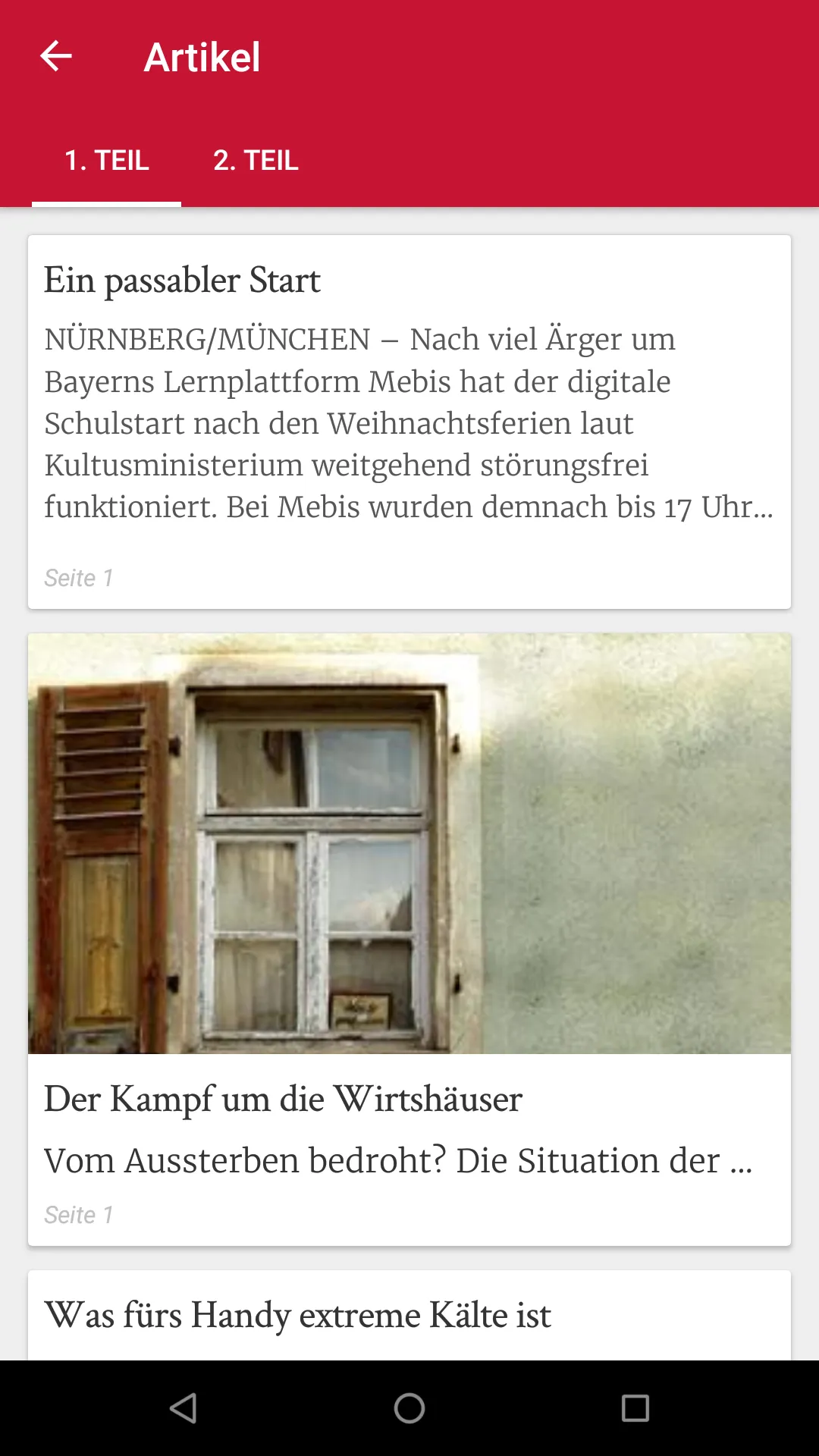 Nürnberger Nachrichten E-Paper | Indus Appstore | Screenshot