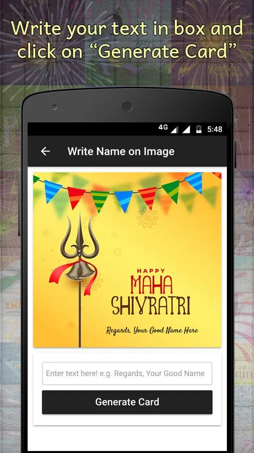 Hindu Festival Wishes Maker | Indus Appstore | Screenshot