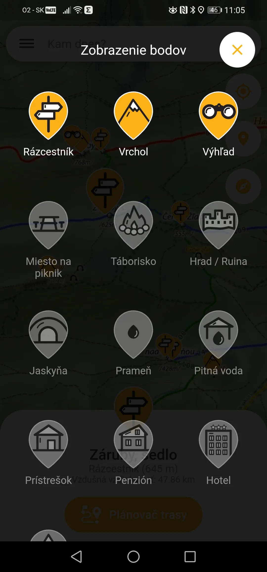 Hiking Slovakia - Tourist Map | Indus Appstore | Screenshot