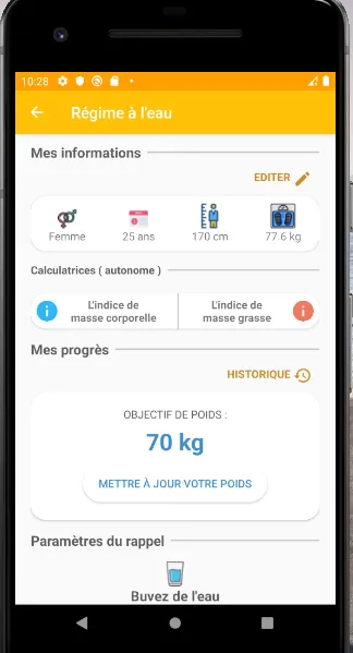 Perdre du Poids Régime à l'eau | Indus Appstore | Screenshot