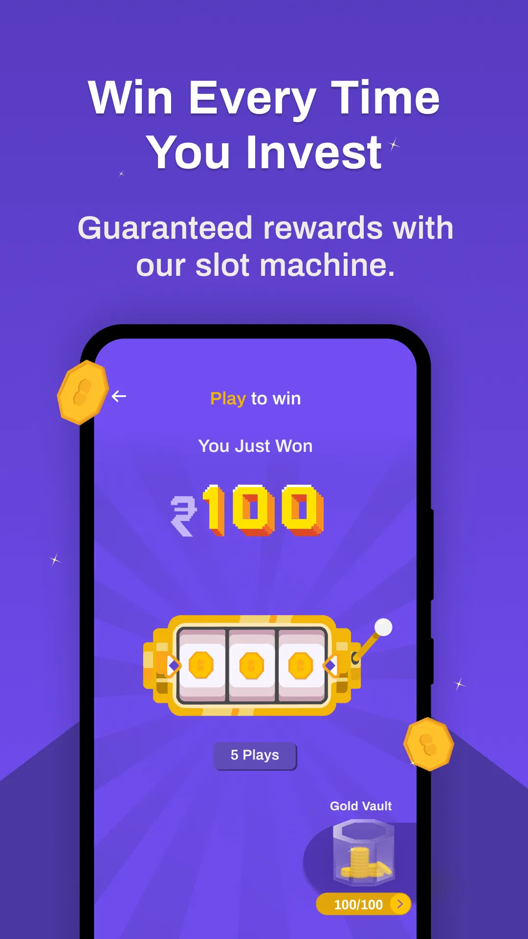 Spare8: Up to 16% p.a. on Gold | Indus Appstore | Screenshot