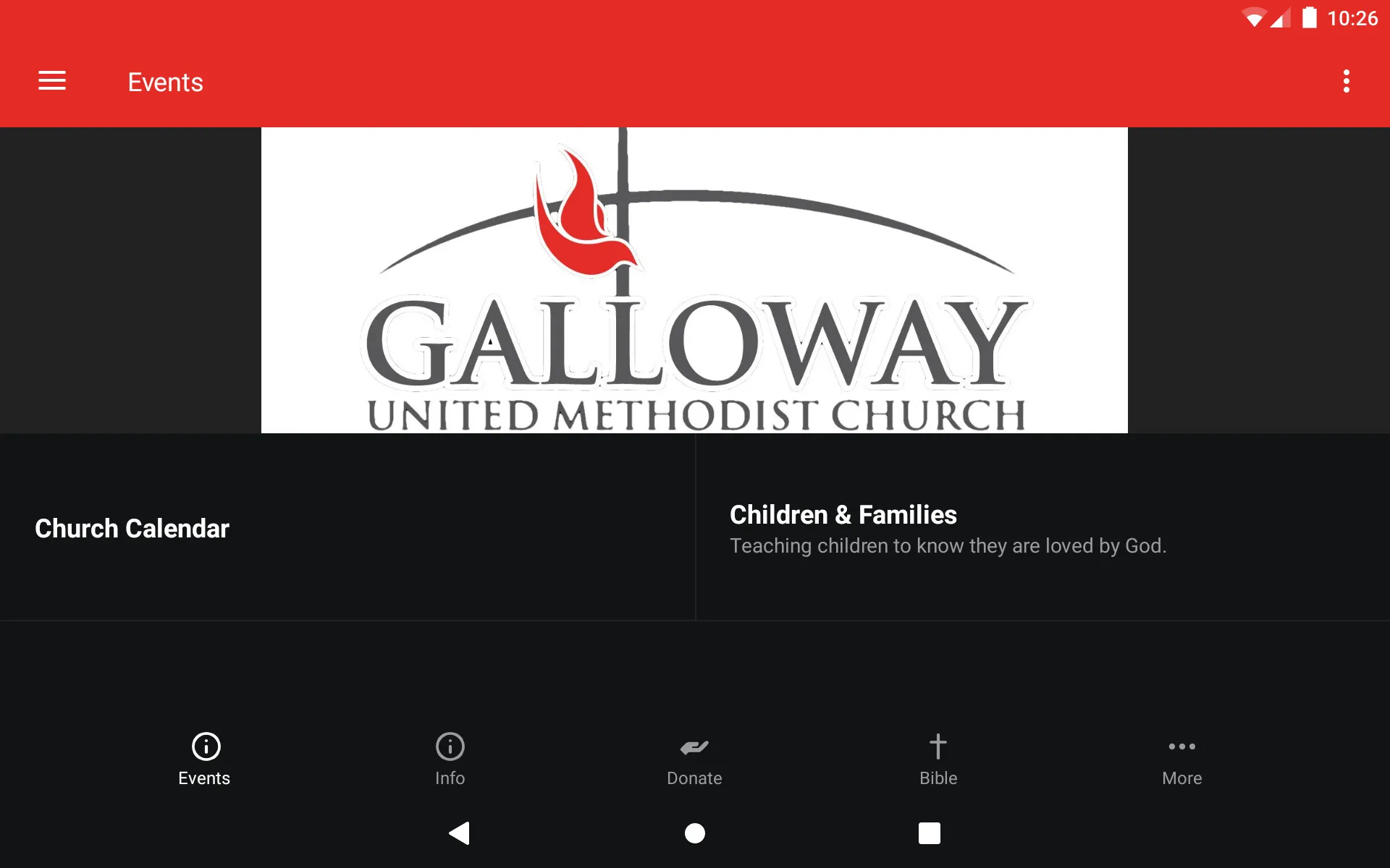 Galloway UMC | Indus Appstore | Screenshot