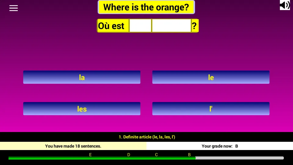 French Grammar Gaps D | Indus Appstore | Screenshot