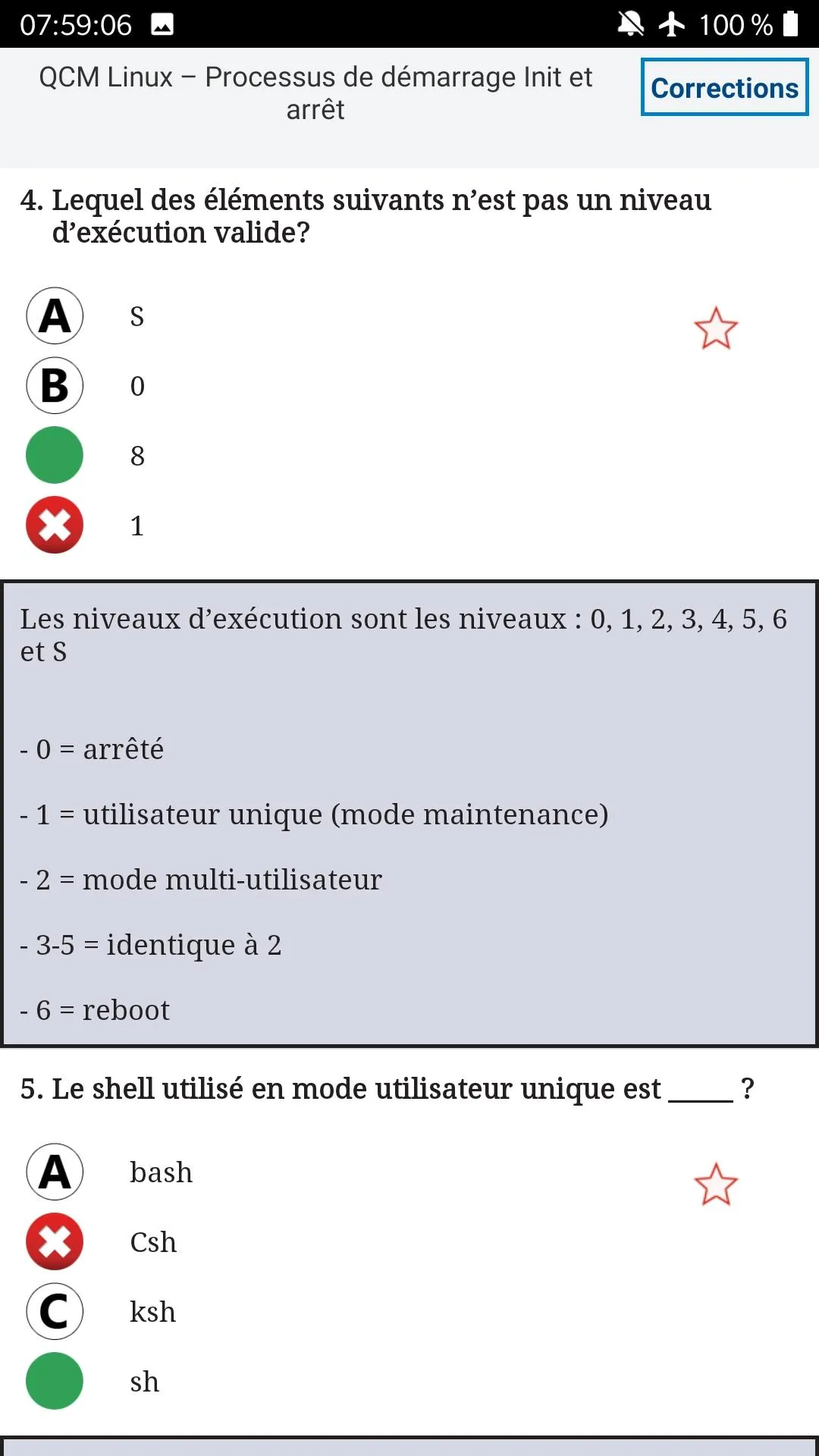 QCM LINUX Entrainement & Expli | Indus Appstore | Screenshot