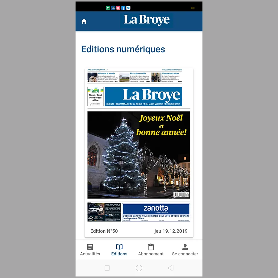 La Broye Hebdo | Indus Appstore | Screenshot