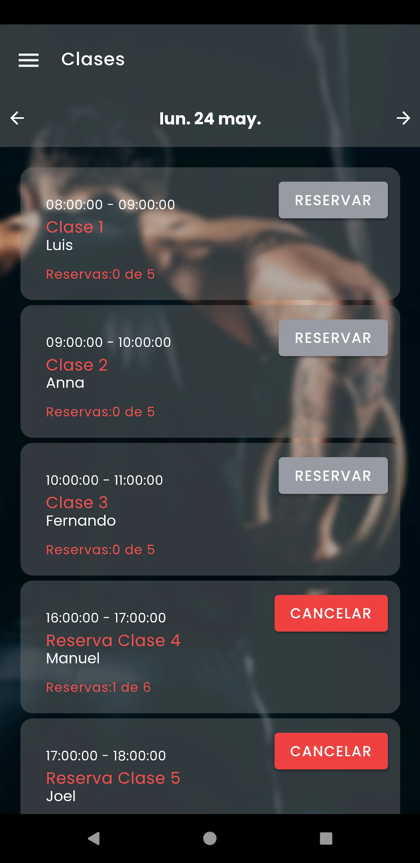 Gymforce Atletas | Indus Appstore | Screenshot