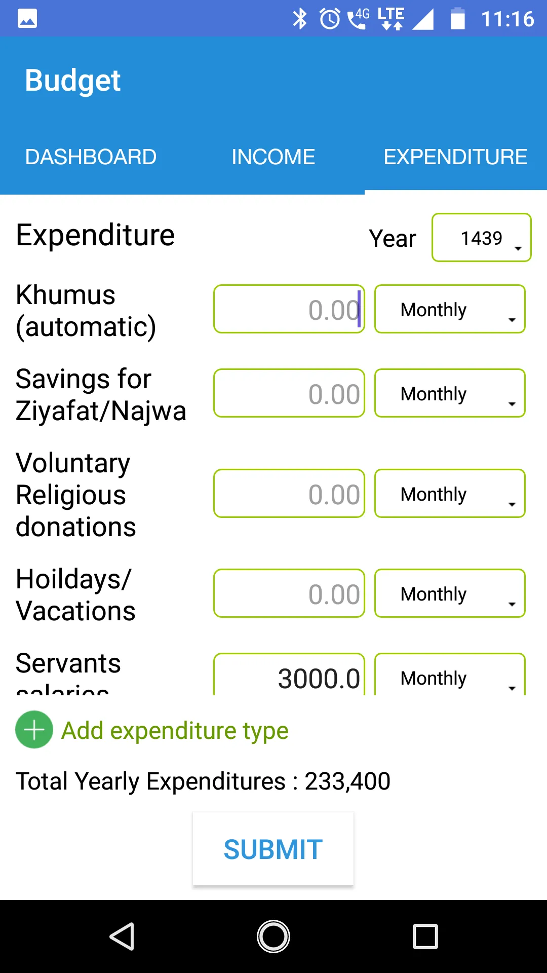 My Budget App | Indus Appstore | Screenshot