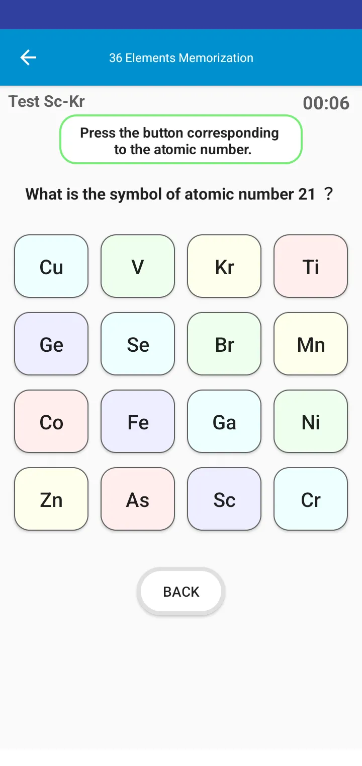 36 Elements Memorization | Indus Appstore | Screenshot