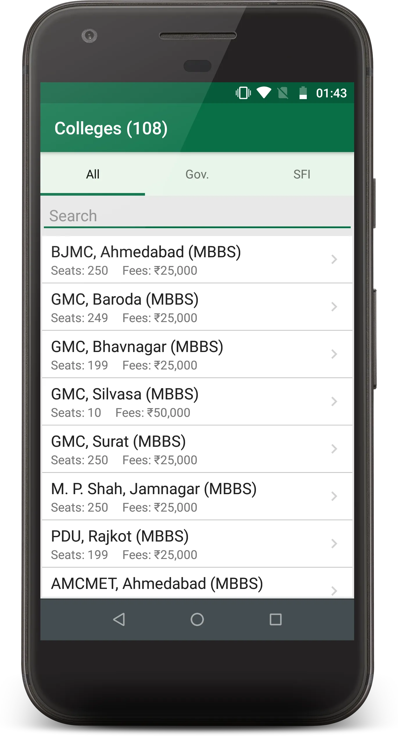 MedAdmGujarat Admission Info | Indus Appstore | Screenshot