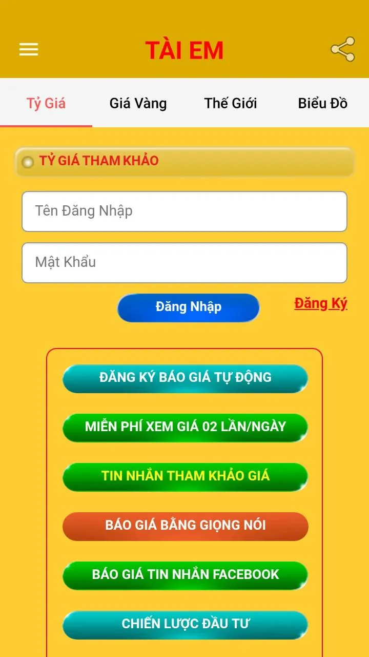 Tai Em - Giá Vàng, Ngoại Tệ | Indus Appstore | Screenshot