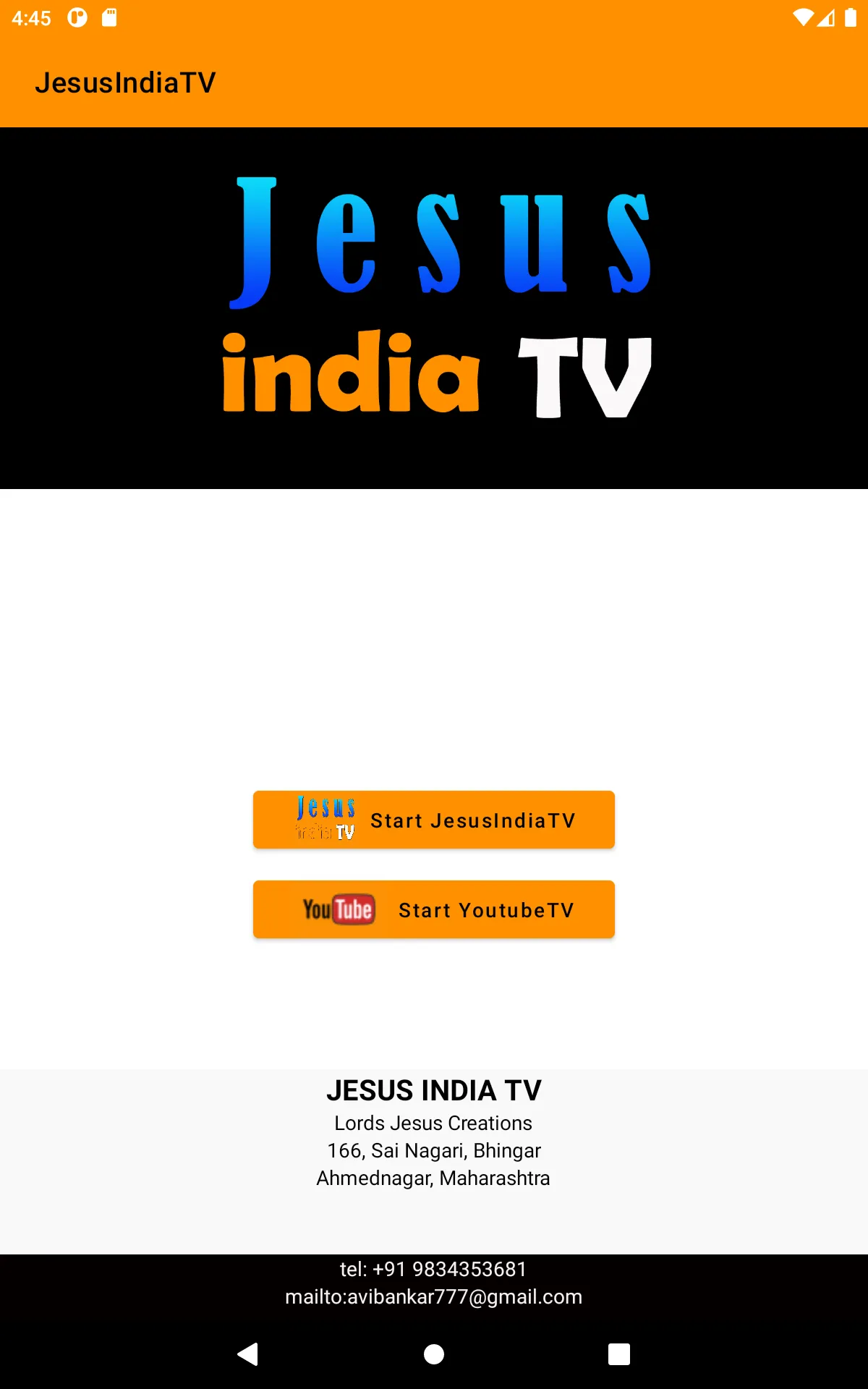 Jesus India TV | Indus Appstore | Screenshot