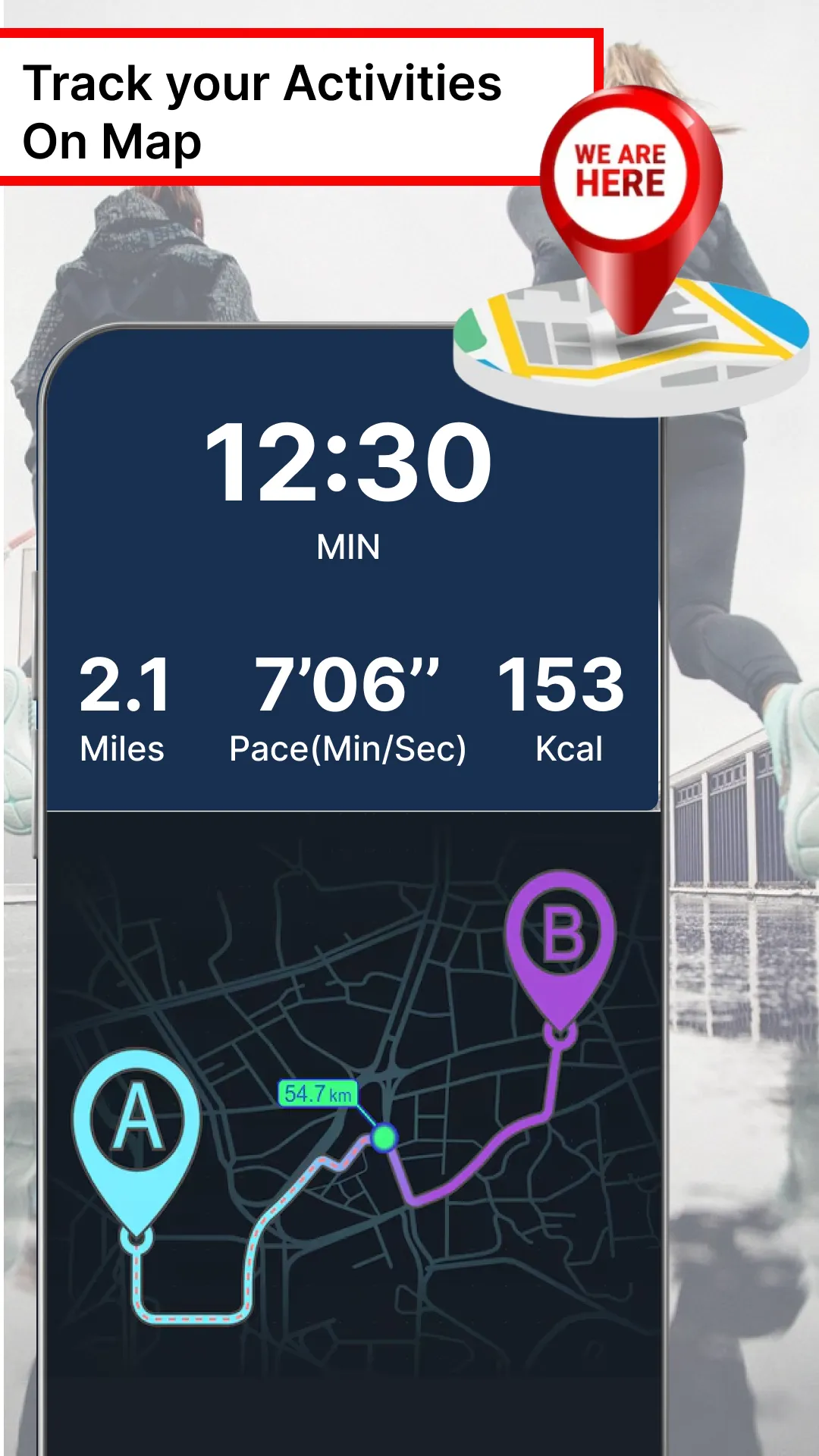 Pacer Pedometer Step Counter | Indus Appstore | Screenshot