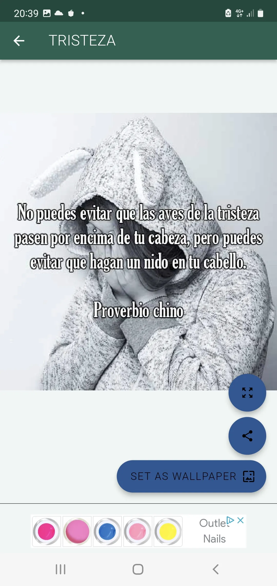 Tristeza frases e imágenes | Indus Appstore | Screenshot