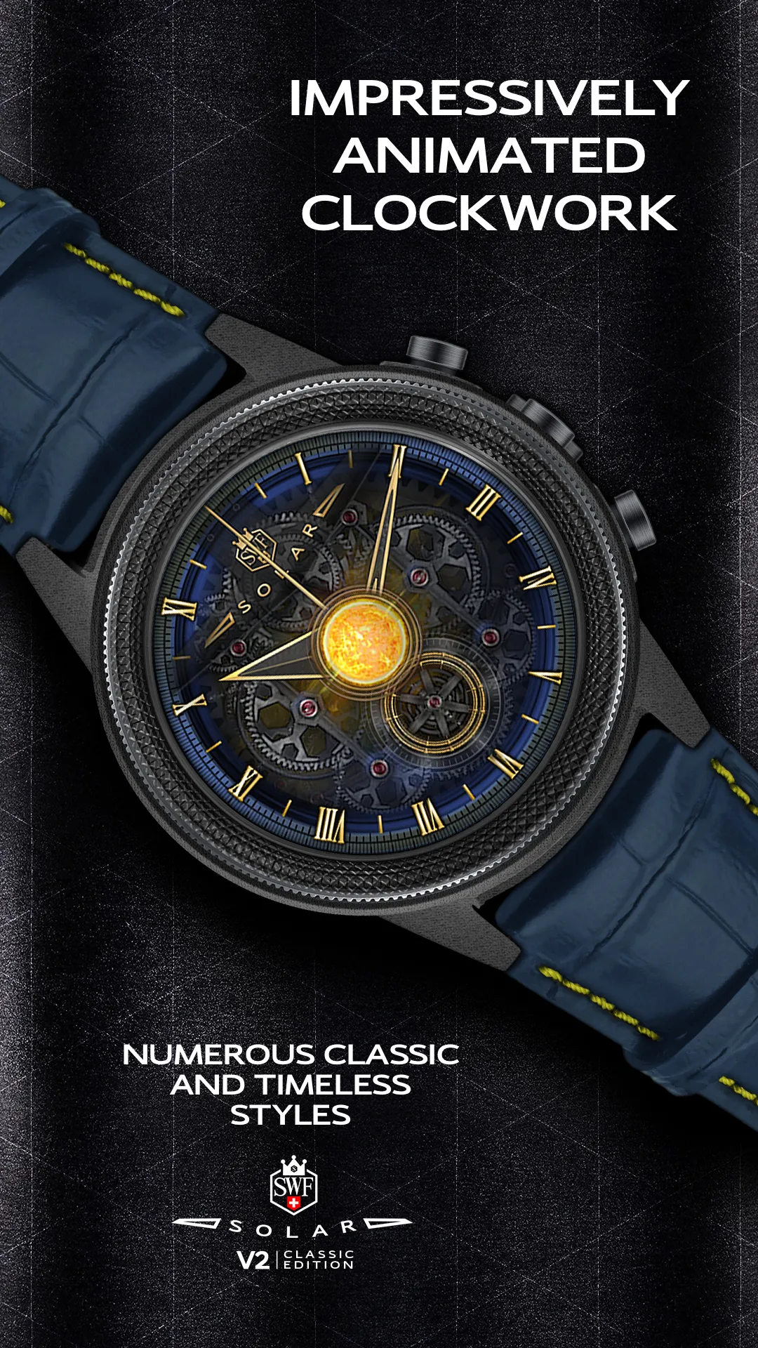 SWF Solar Analog Watch Face | Indus Appstore | Screenshot