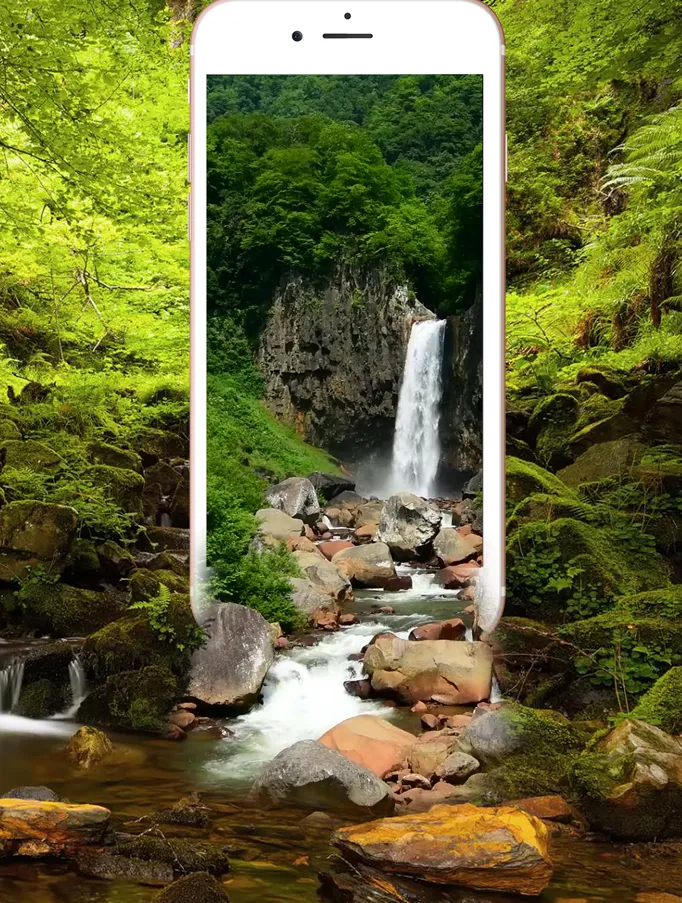 Forest Waterfall Live Wallpape | Indus Appstore | Screenshot