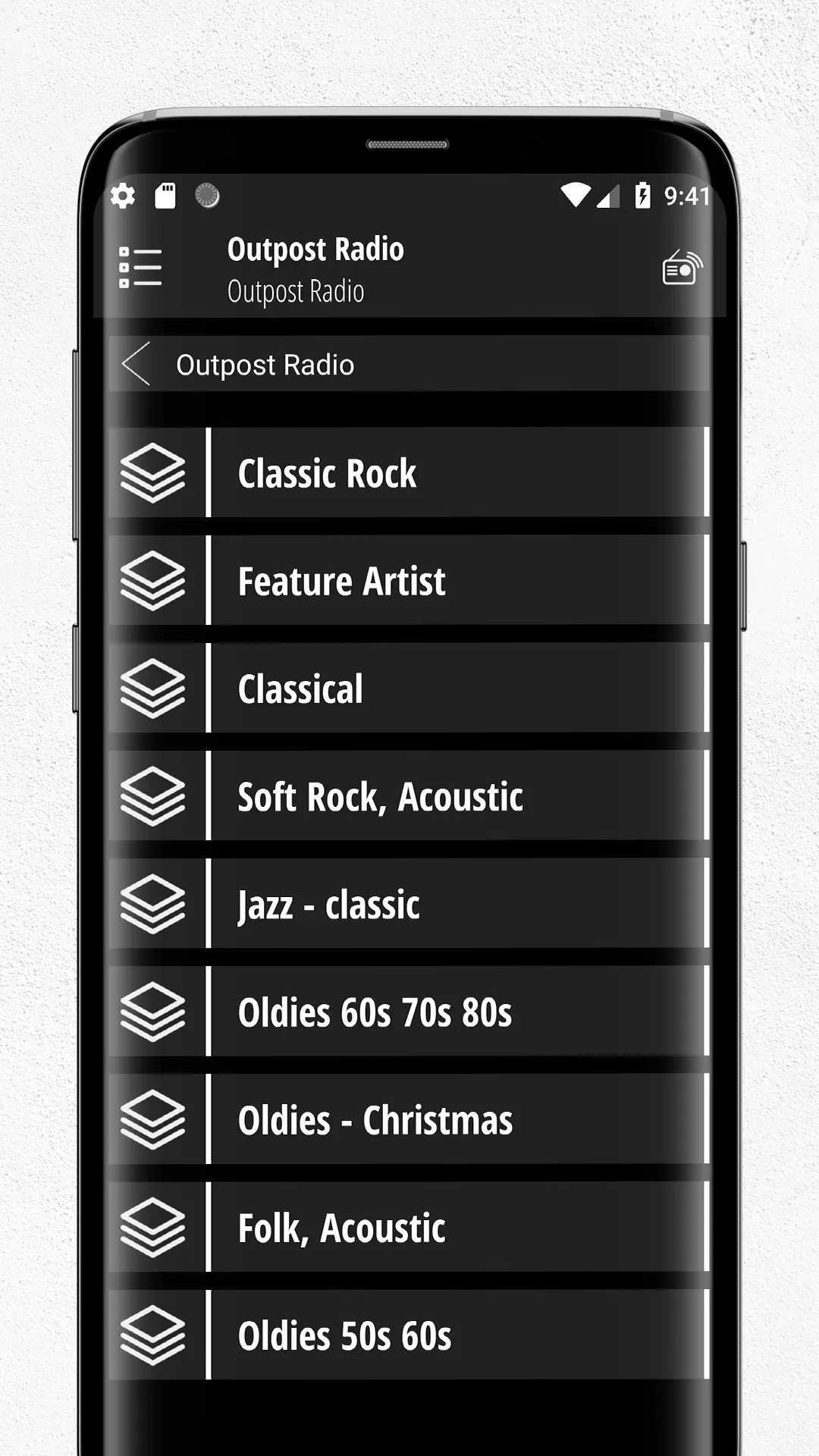 Outpost Radio | Indus Appstore | Screenshot