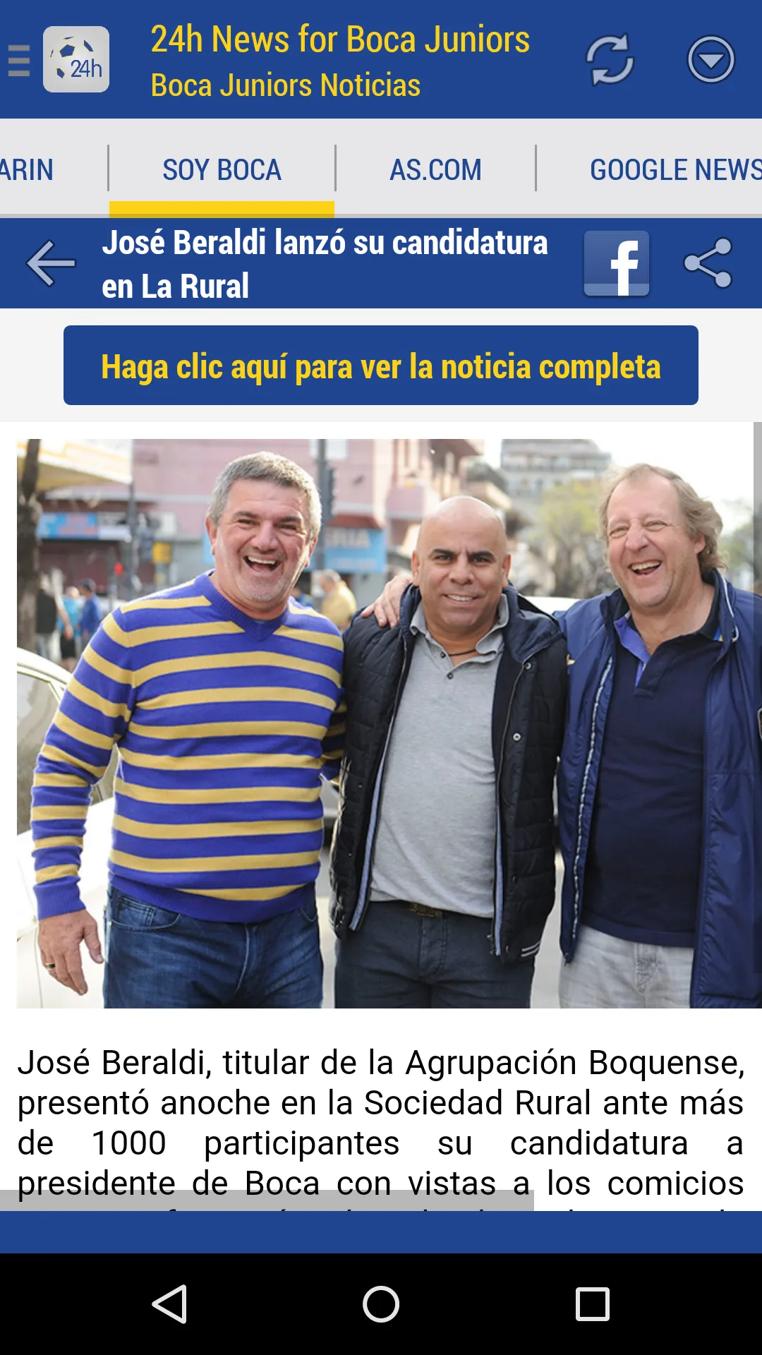 Boca Juniors Noticias 24h | Indus Appstore | Screenshot