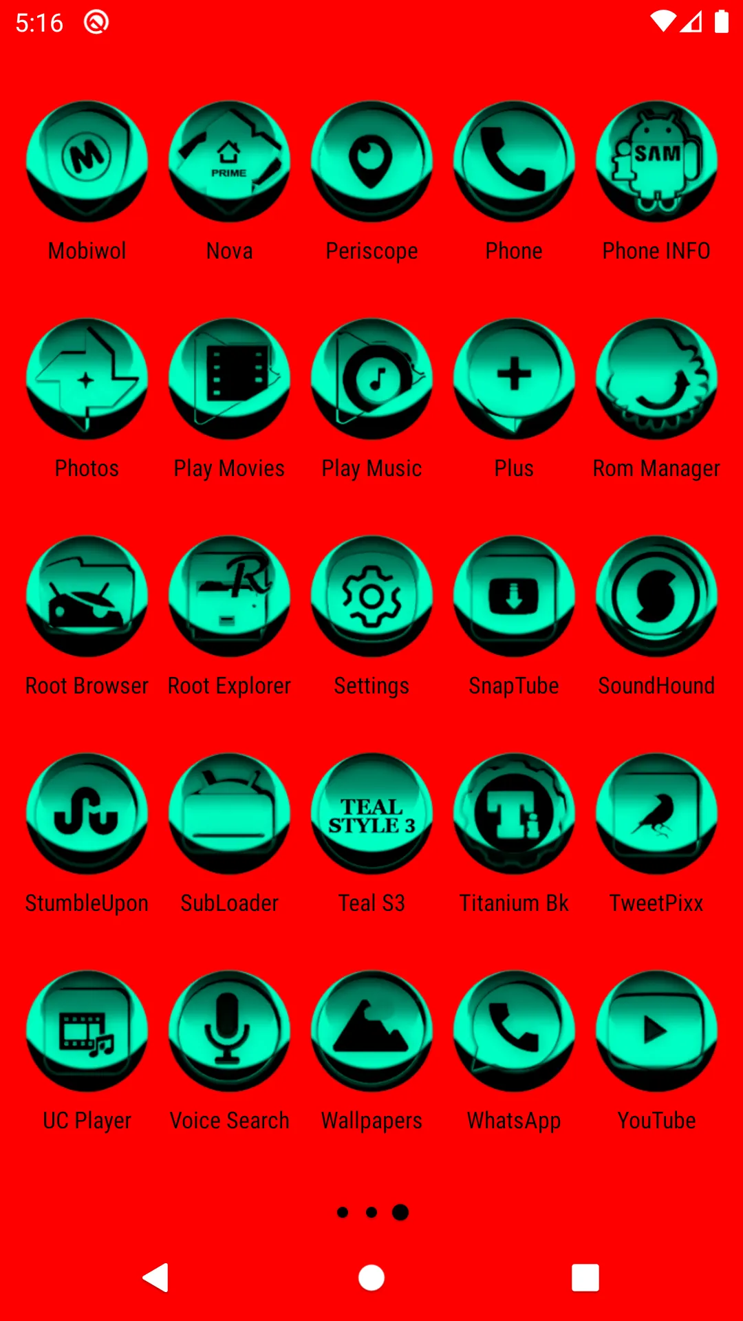 Teal Icon Pack Style 3 | Indus Appstore | Screenshot