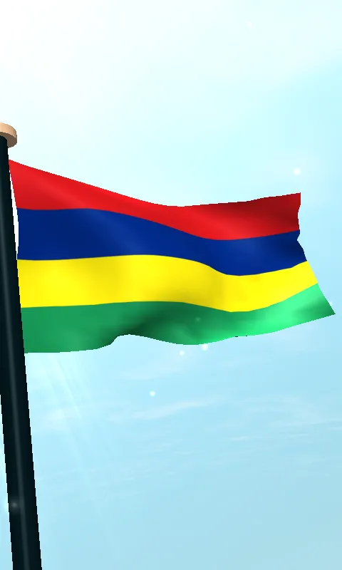 Mauritius Flag 3D Free | Indus Appstore | Screenshot