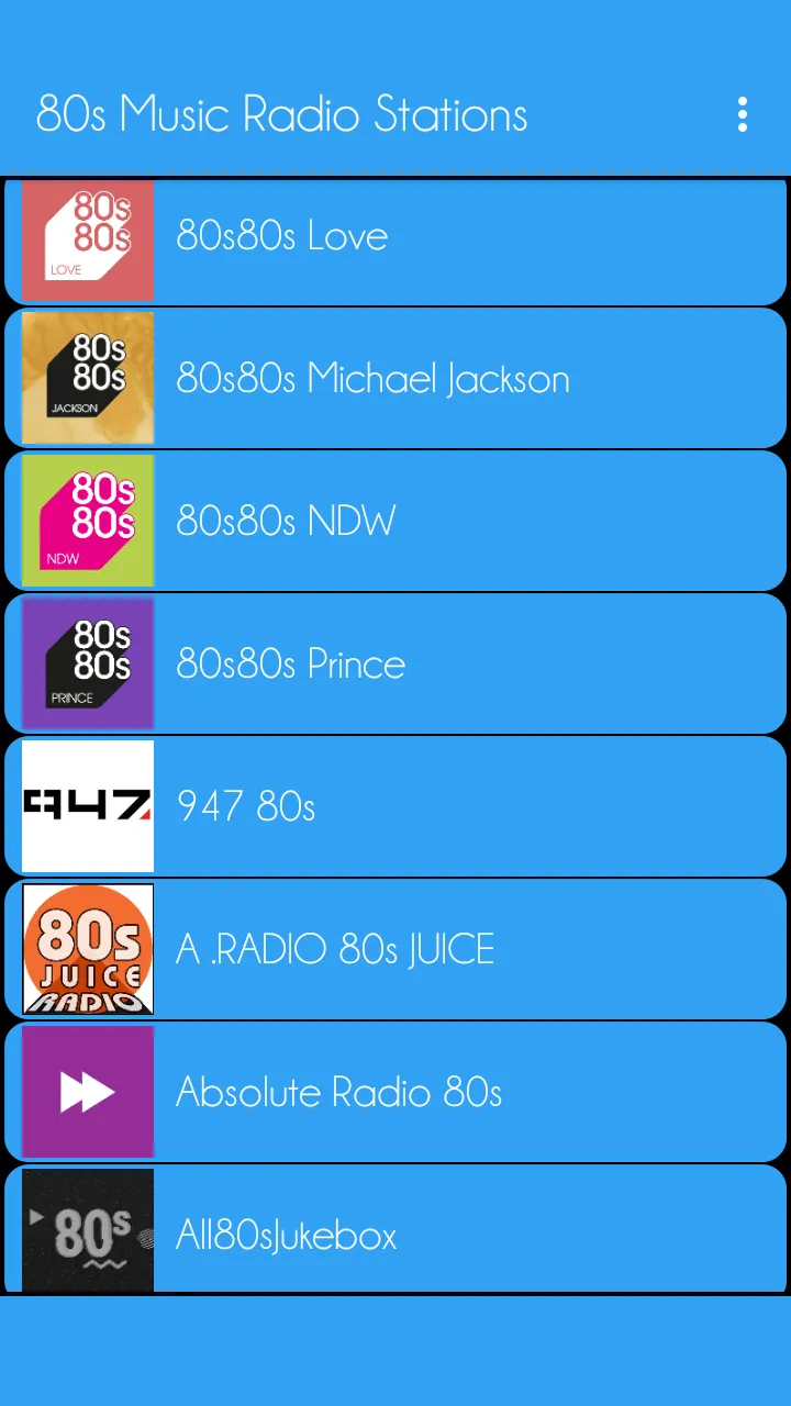 80s Music Radio Stations | Indus Appstore | Screenshot