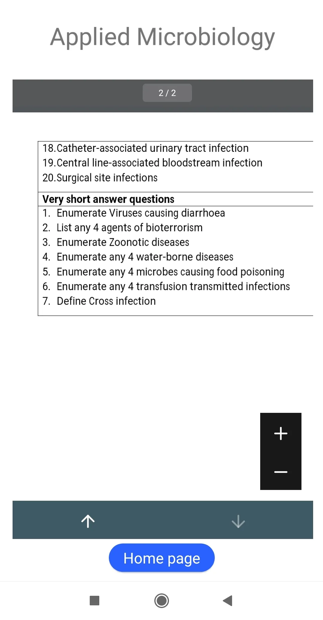 Microbiology Question Bank | Indus Appstore | Screenshot