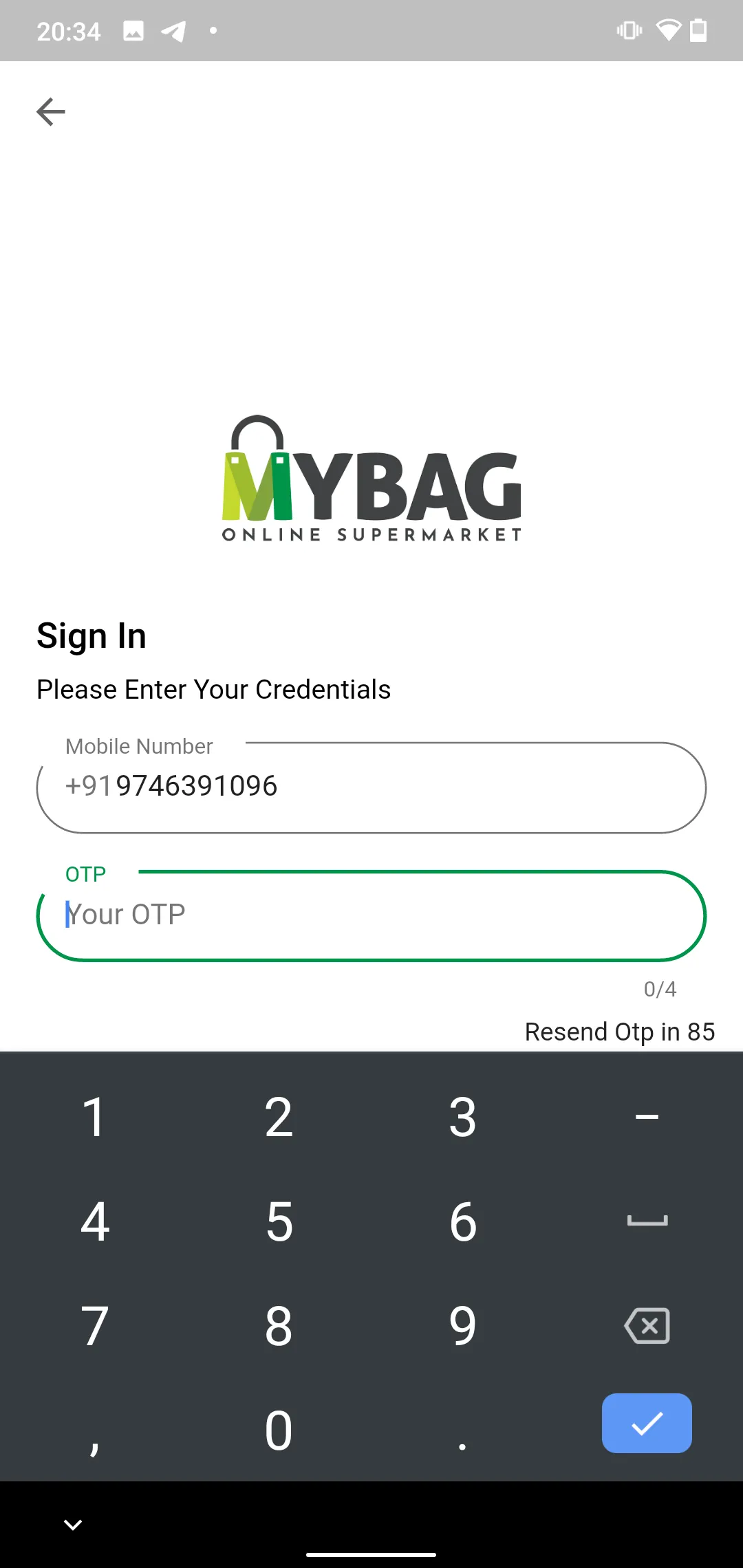 Mybag - Grocery, Food Delivery | Indus Appstore | Screenshot