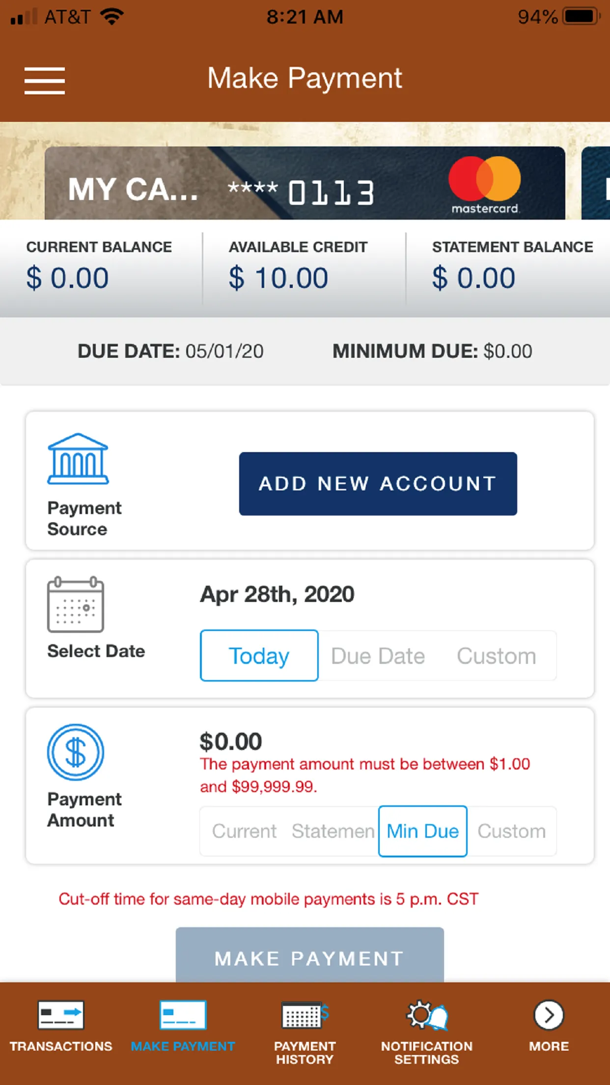 MTFCU Card | Indus Appstore | Screenshot