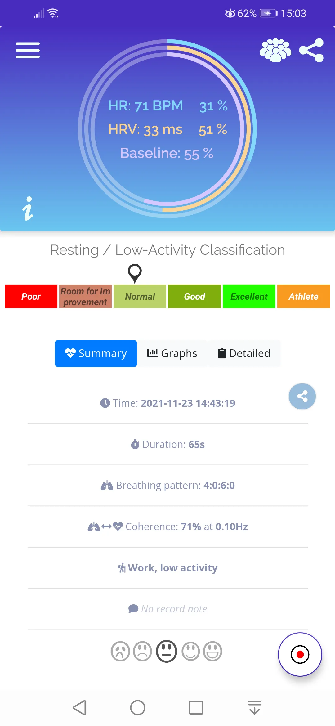 Pulse HRV by Camera BLE ECG | Indus Appstore | Screenshot