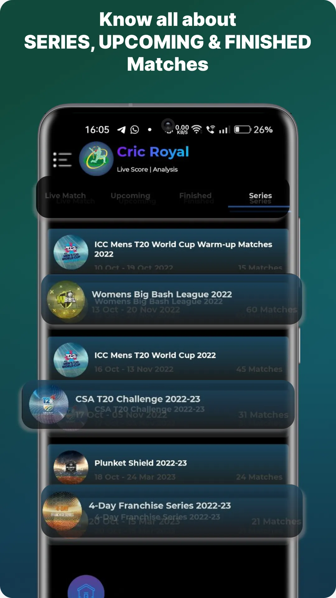 CricX - Cricket Live Score | Indus Appstore | Screenshot