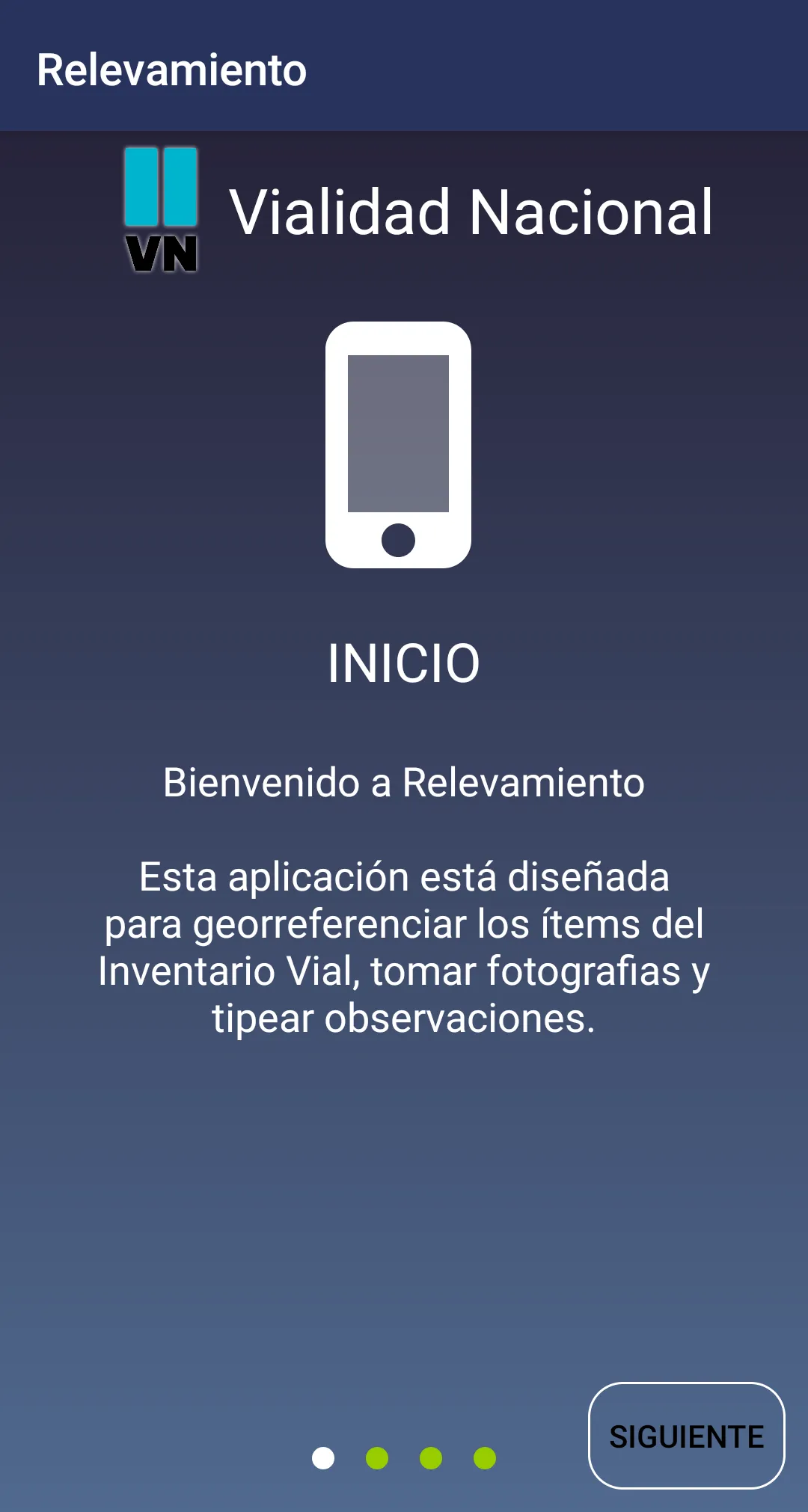 Relevamiento Vial | Indus Appstore | Screenshot