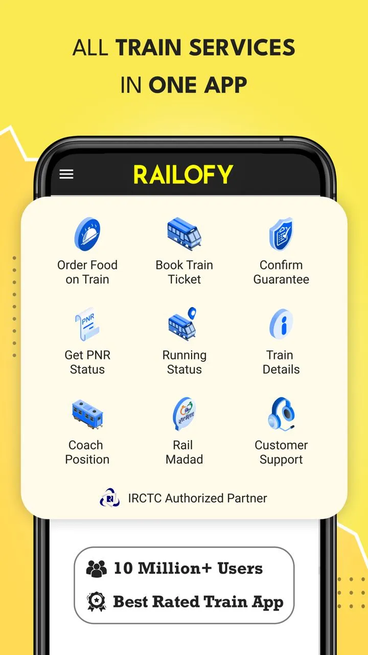 Food on Train, PNR Status, Tkt | Indus Appstore | Screenshot