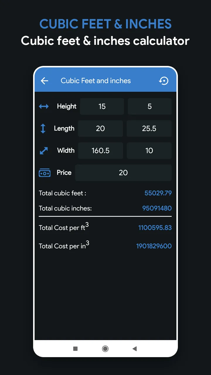 Square meters : sq.ft convert | Indus Appstore | Screenshot