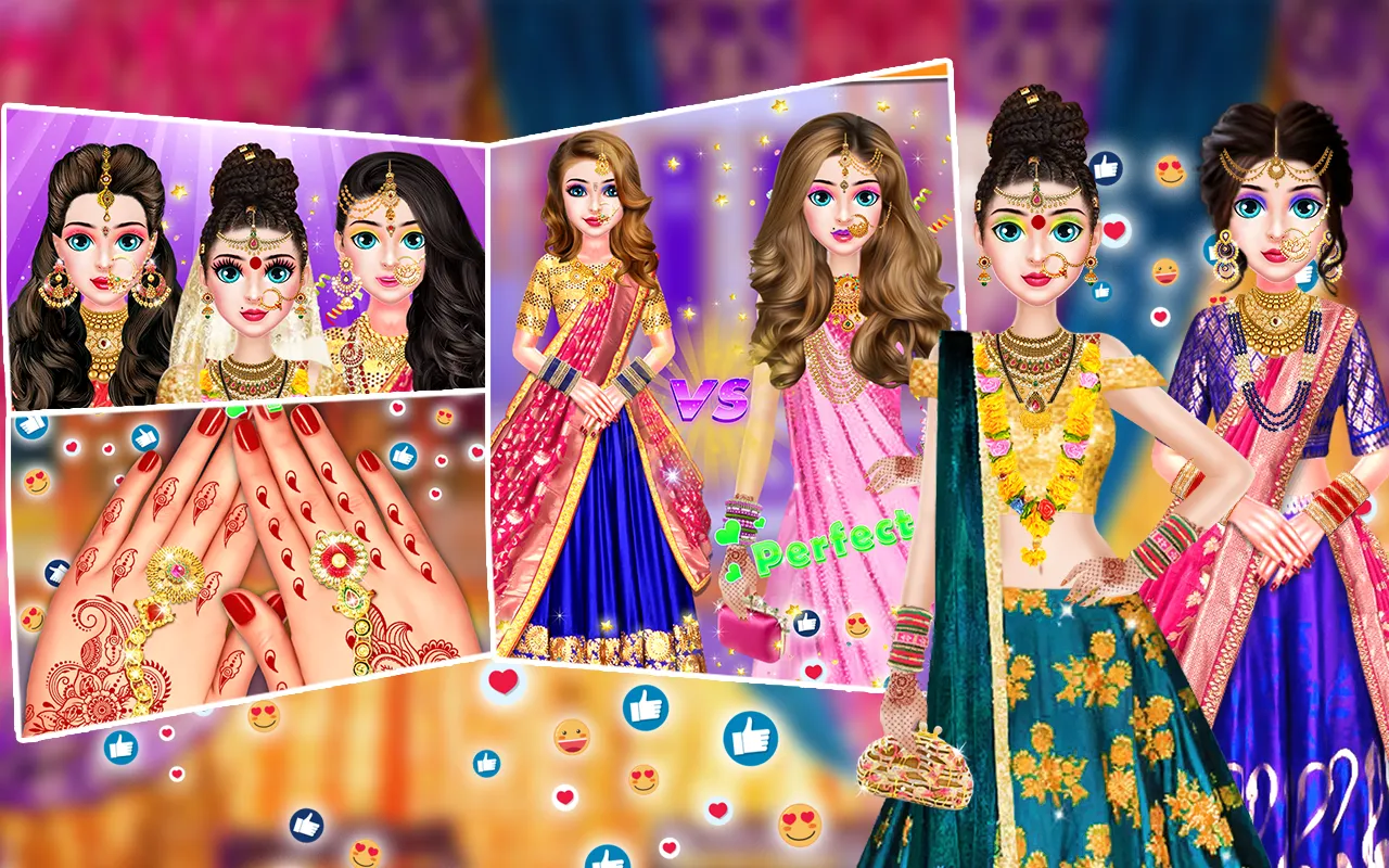 Indian Wedding Makeup Dress up | Indus Appstore | Screenshot