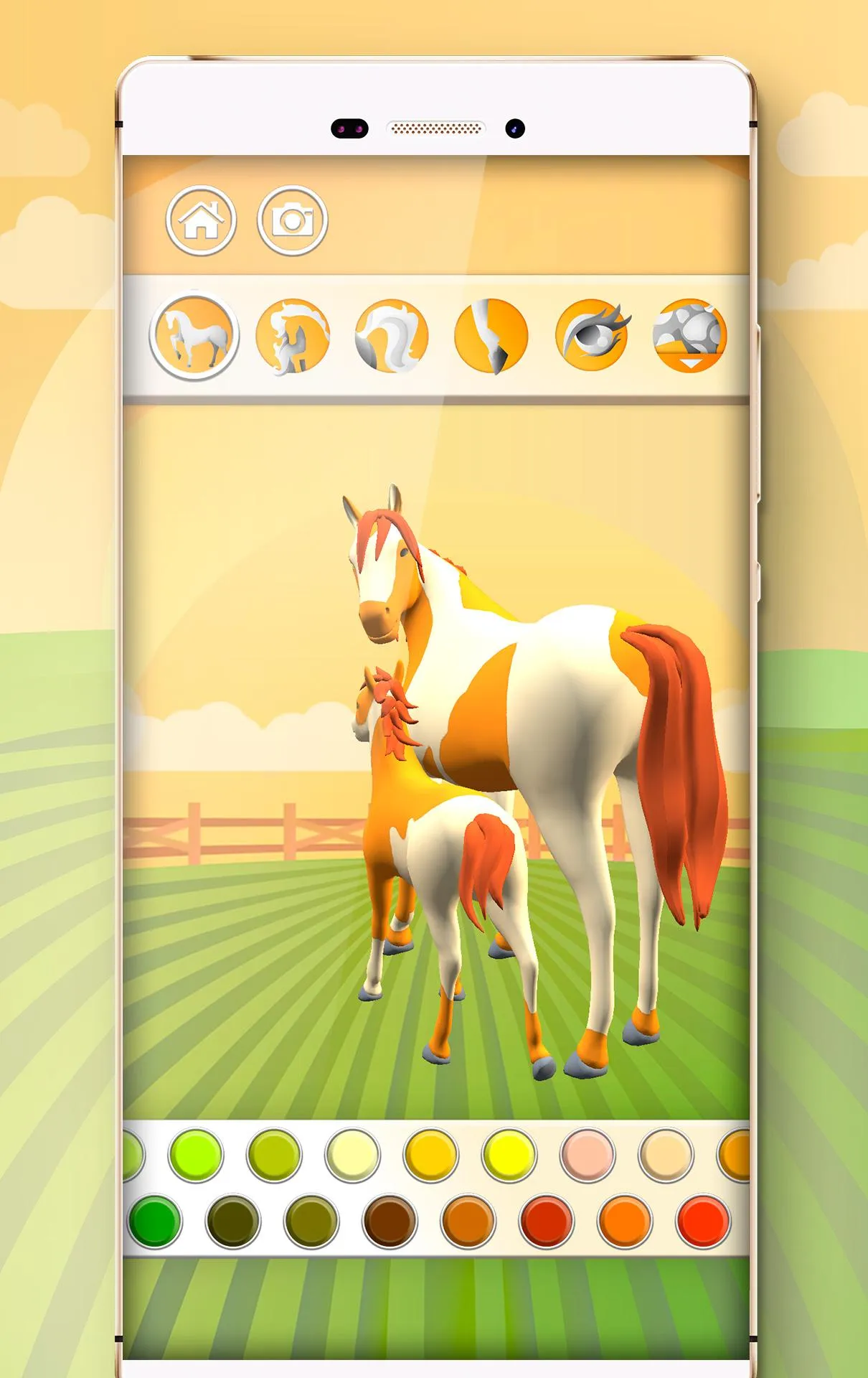 Horse Coloring Book 3D | Indus Appstore | Screenshot